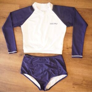 Girl and Petite Two-Piece Swimsuit Rash Guards